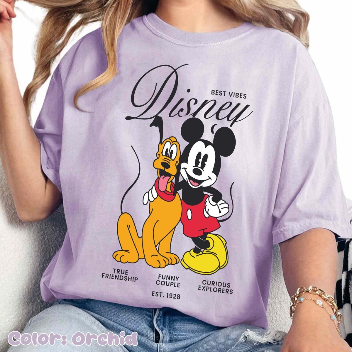 Mickey Mouse Pluto Best Friends Shirt Vintage Disneyland Family Tee