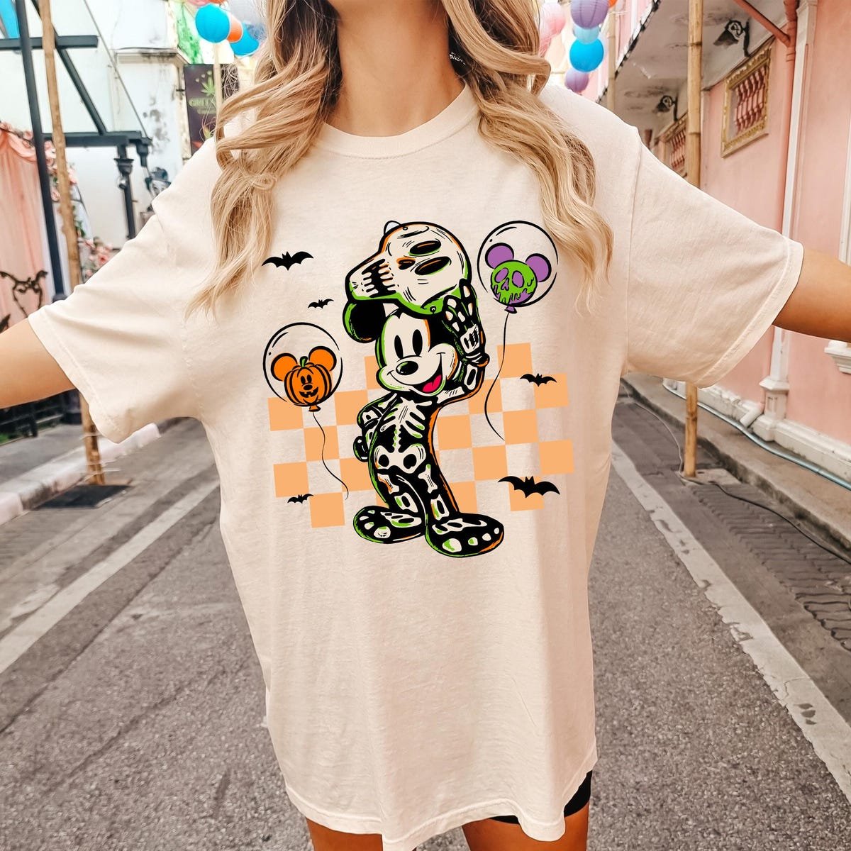 Mickey Skeleton Shirt Halloween 2025 Disneyland Family Matching Tee