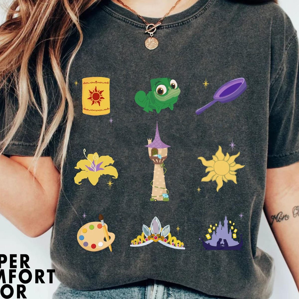 Rapunzel Castle Tee Disney Princess Shirt for Disneyland Trips