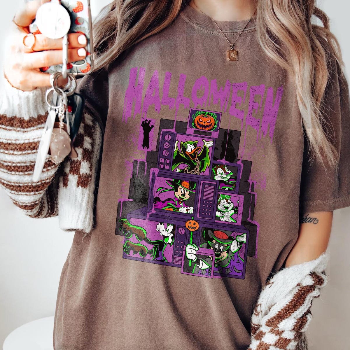 Retro Disney Halloween Tee Mickey & Friends Vintage Spooky Season 2025