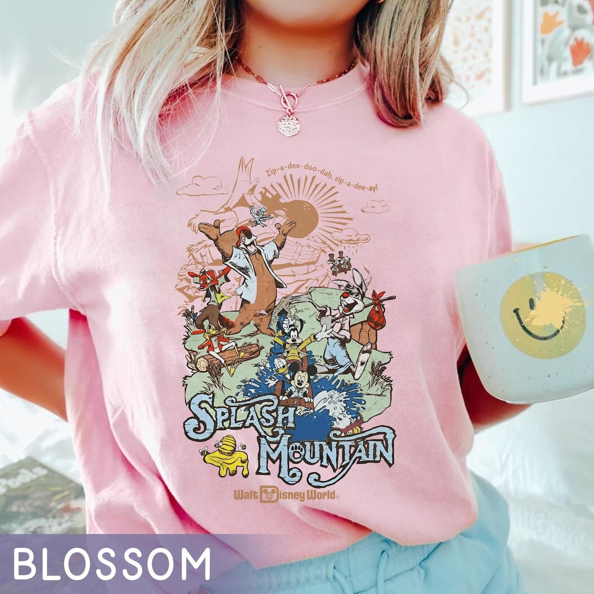 Splash Mountain Disney Shirt Vintage Mickey Friends Tee Magic Kingdom