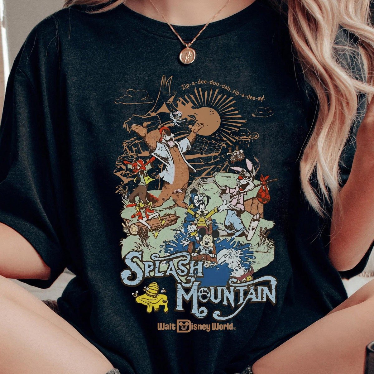 Splash Mountain Disney Shirt Vintage Mickey Friends Tee Magic Kingdom