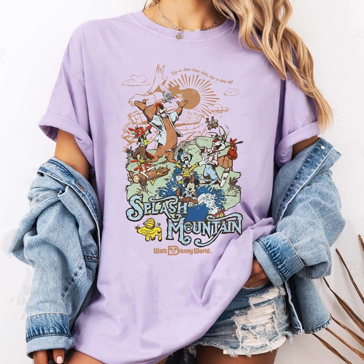 Splash Mountain Disney Shirt Vintage Mickey Friends Tee Magic Kingdom