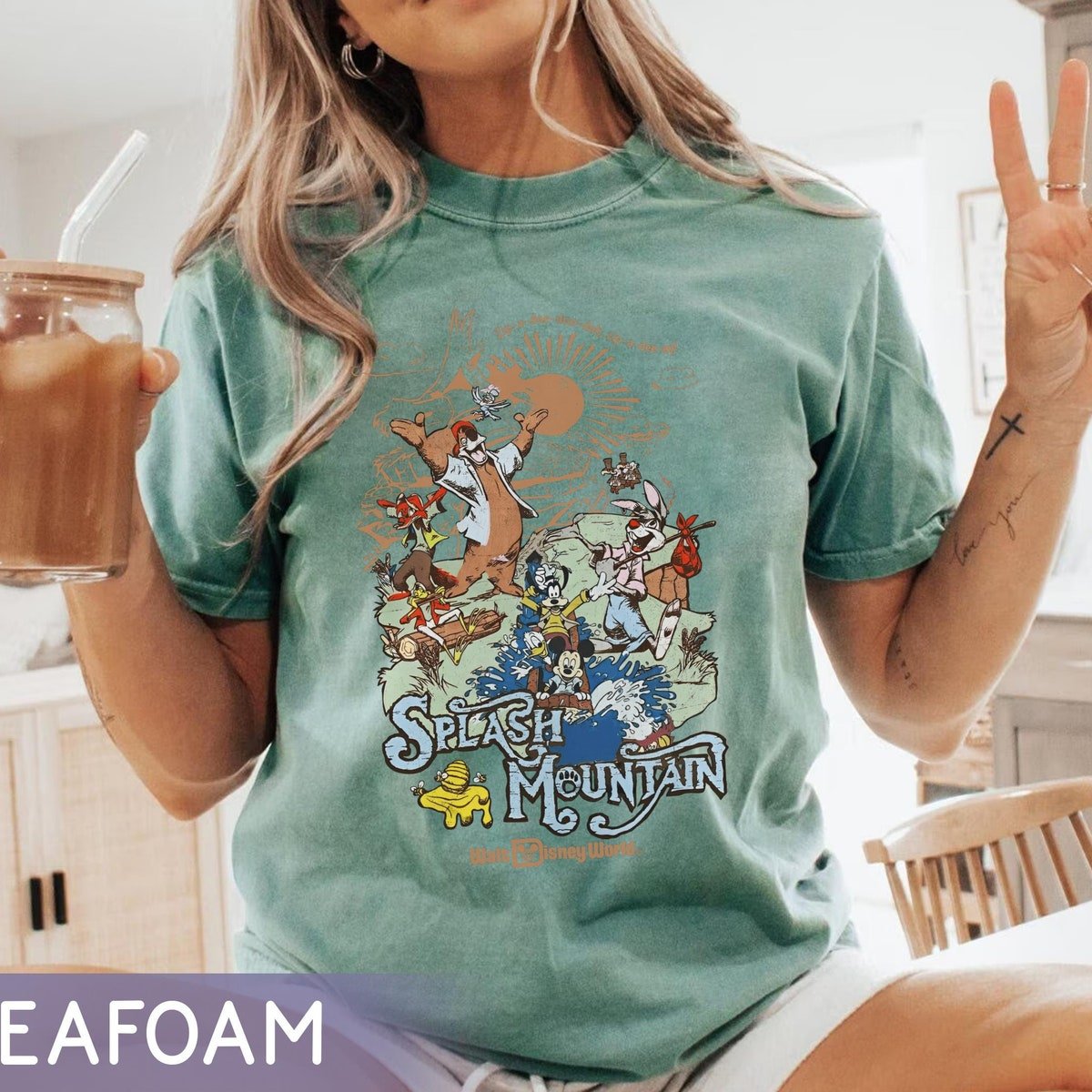 Splash Mountain Disney Shirt Vintage Mickey Friends Tee Magic Kingdom