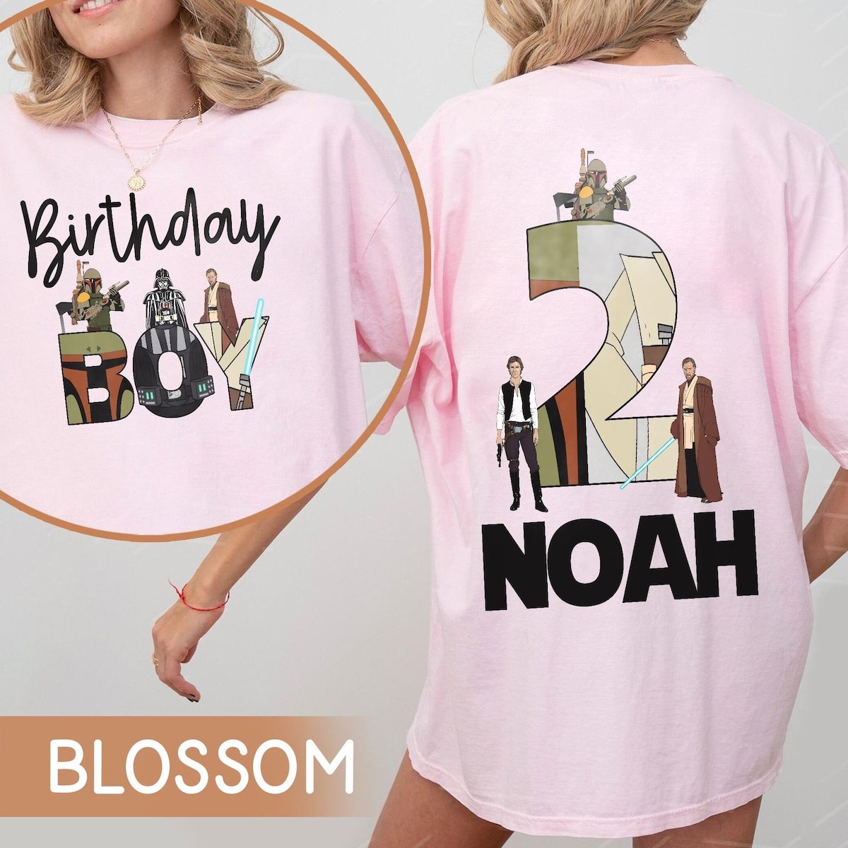 Star Wars Birthday Shirt Personalized Name Age Disney Tee
