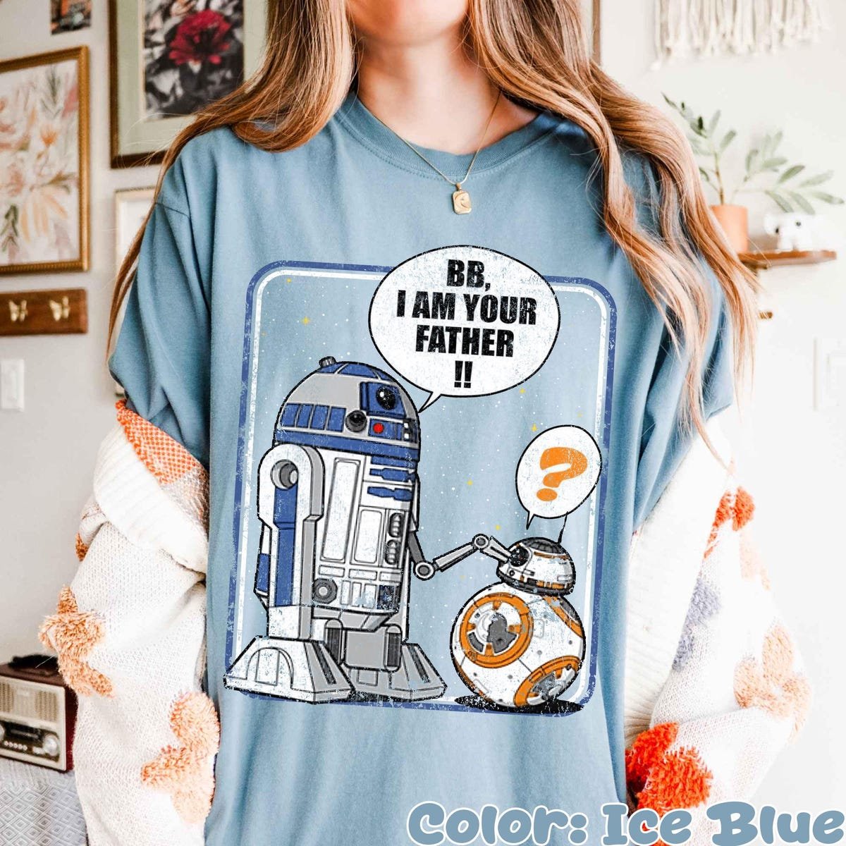 Star Wars Droid Shirt BB8 R2D2 Fathers Day Gift 2025