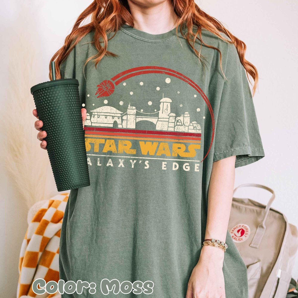 Star Wars Galaxy's Edge Shirt Retro Millennium Falcon Disneyland Tee