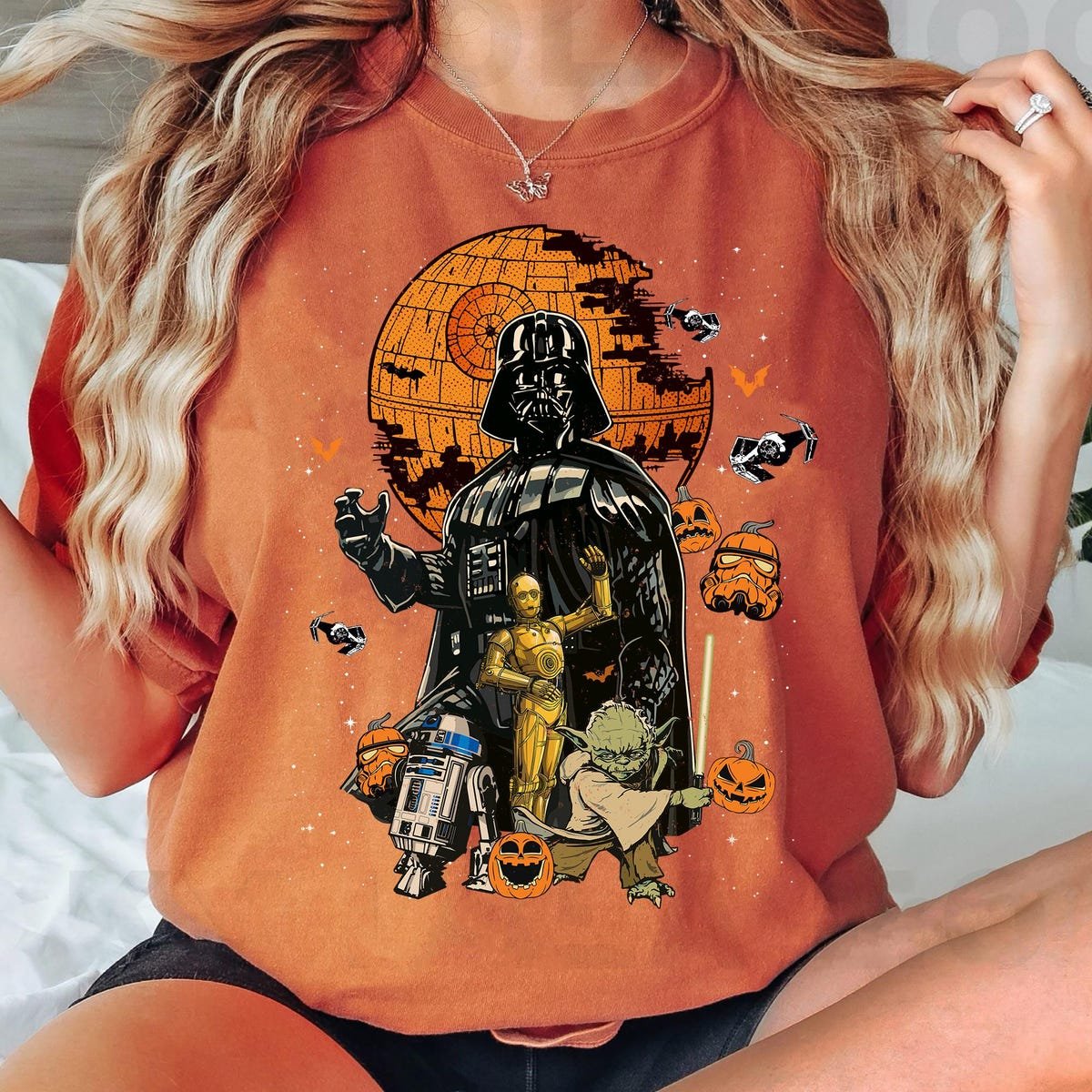 Star Wars Halloween Shirt Vintage Sci-Fi Style 2025