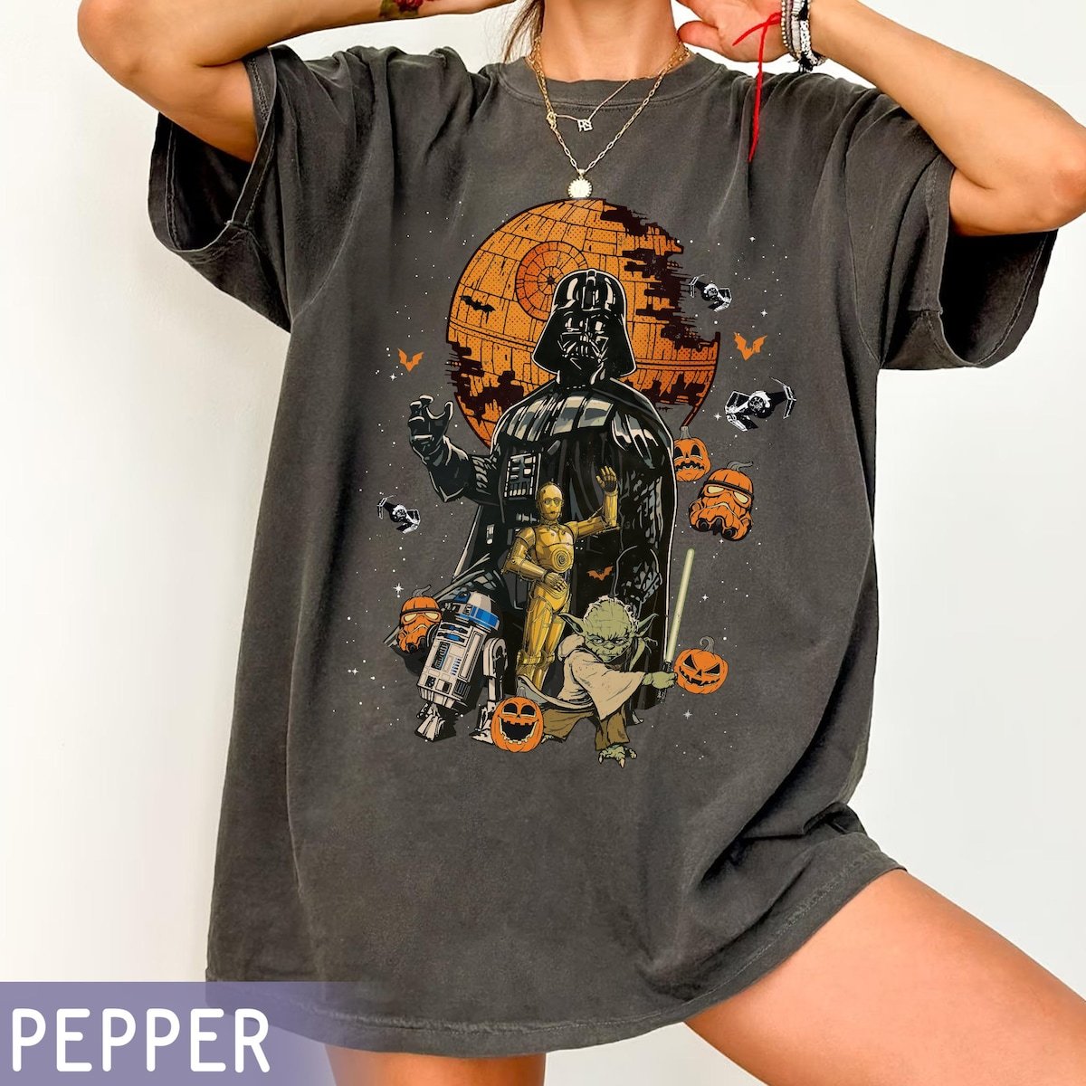 Star Wars Halloween Shirt Vintage Sci-Fi Style 2025