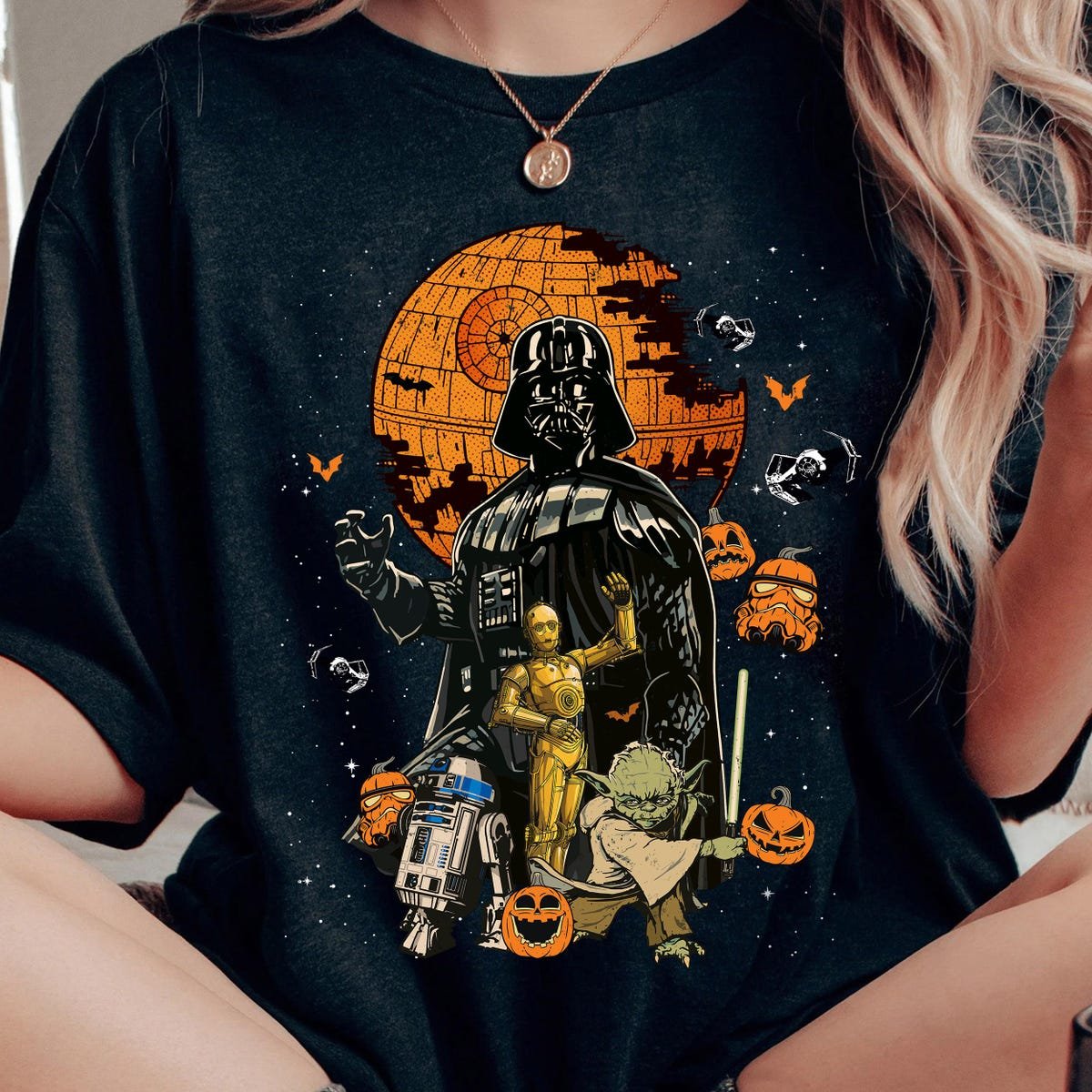 Star Wars Halloween Shirt Vintage Sci-Fi Style 2025