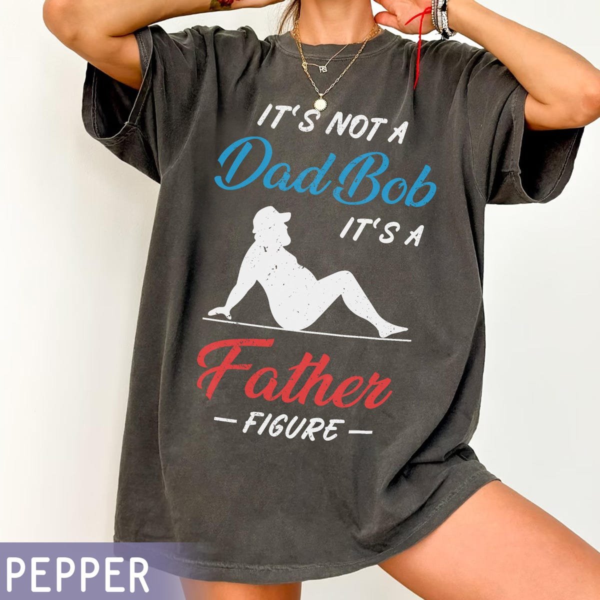 Vintage American Dad Shirt Father Figure Retro Dad Humor Tee