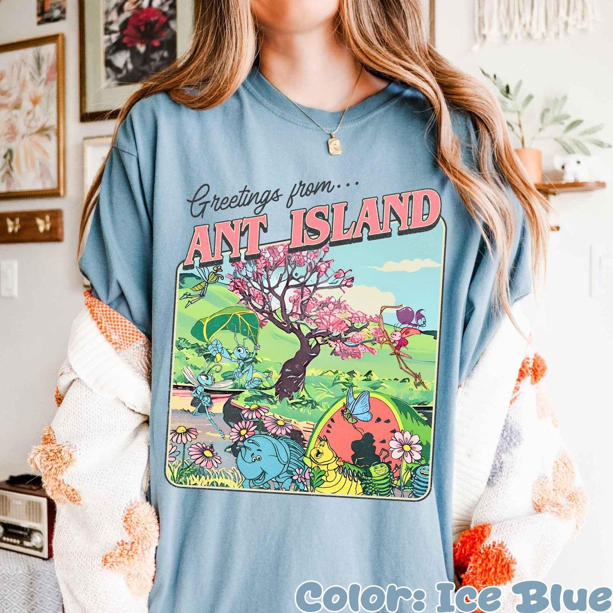 Vintage Disney A Bugs Life Shirt Ant Island Tee Pixar Graphic 2025