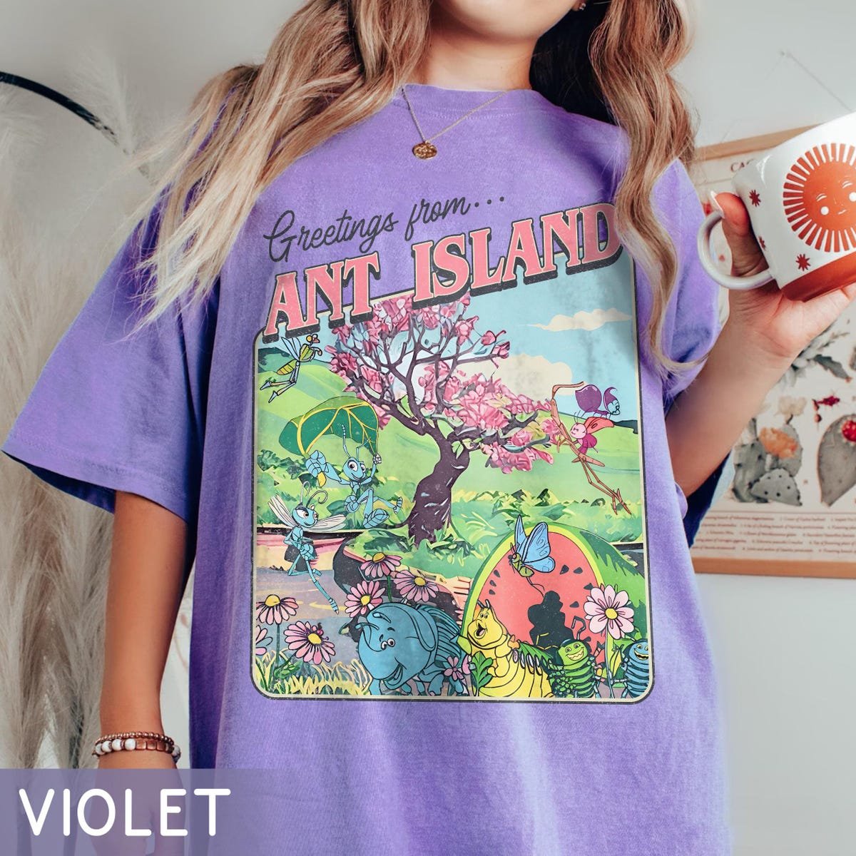 Vintage Disney A Bugs Life Shirt Ant Island Tee Pixar Graphic 2025