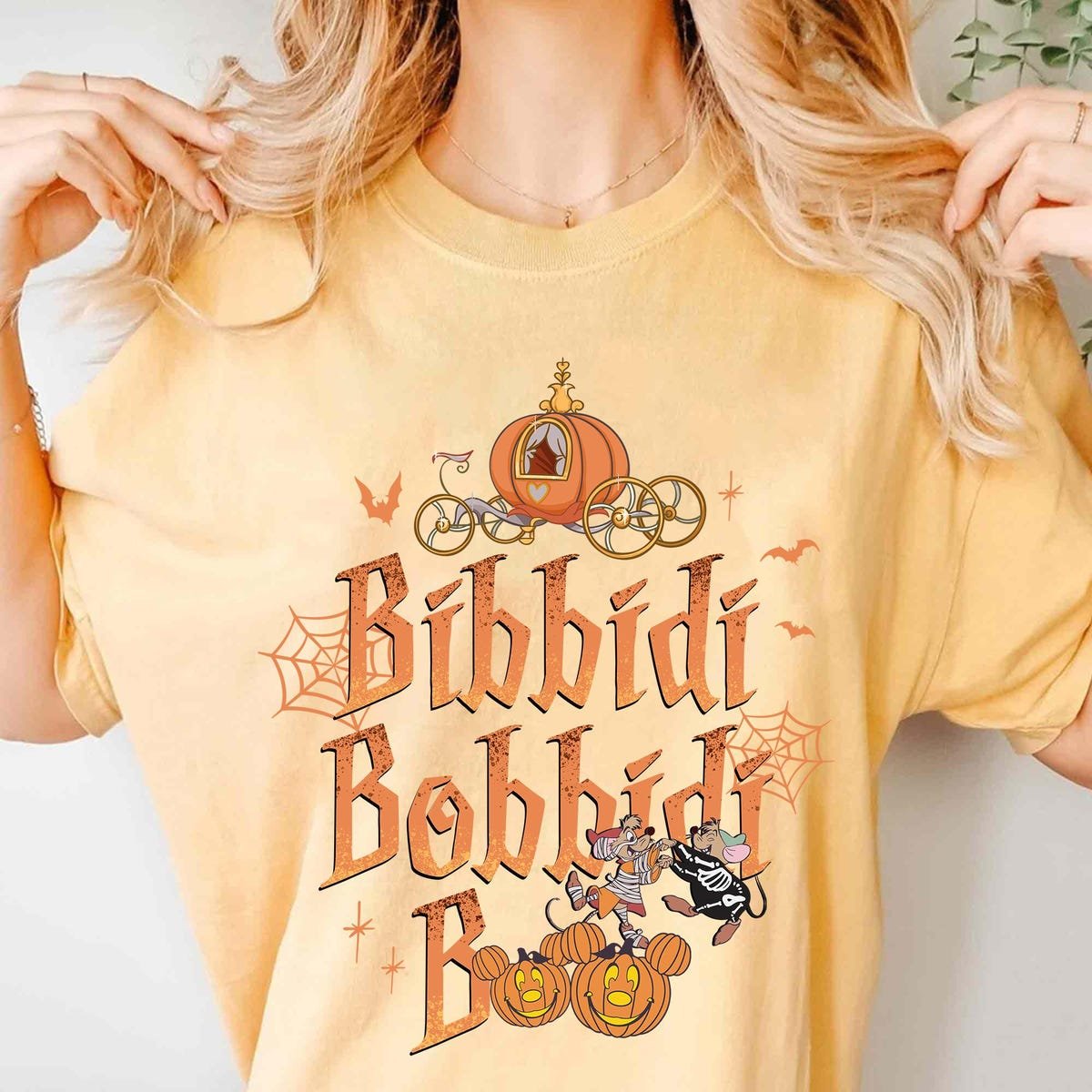 Vintage Disney Cinderella Halloween Shirt Bibbidi Bobbidi Boo Tee