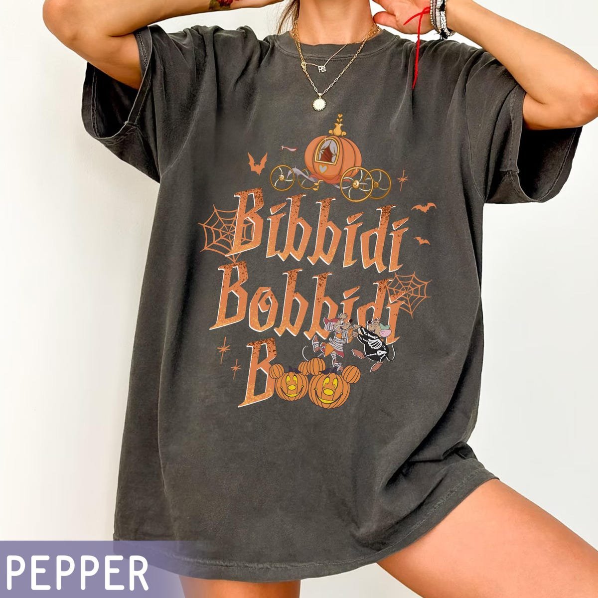Vintage Disney Cinderella Halloween Shirt Bibbidi Bobbidi Boo Tee