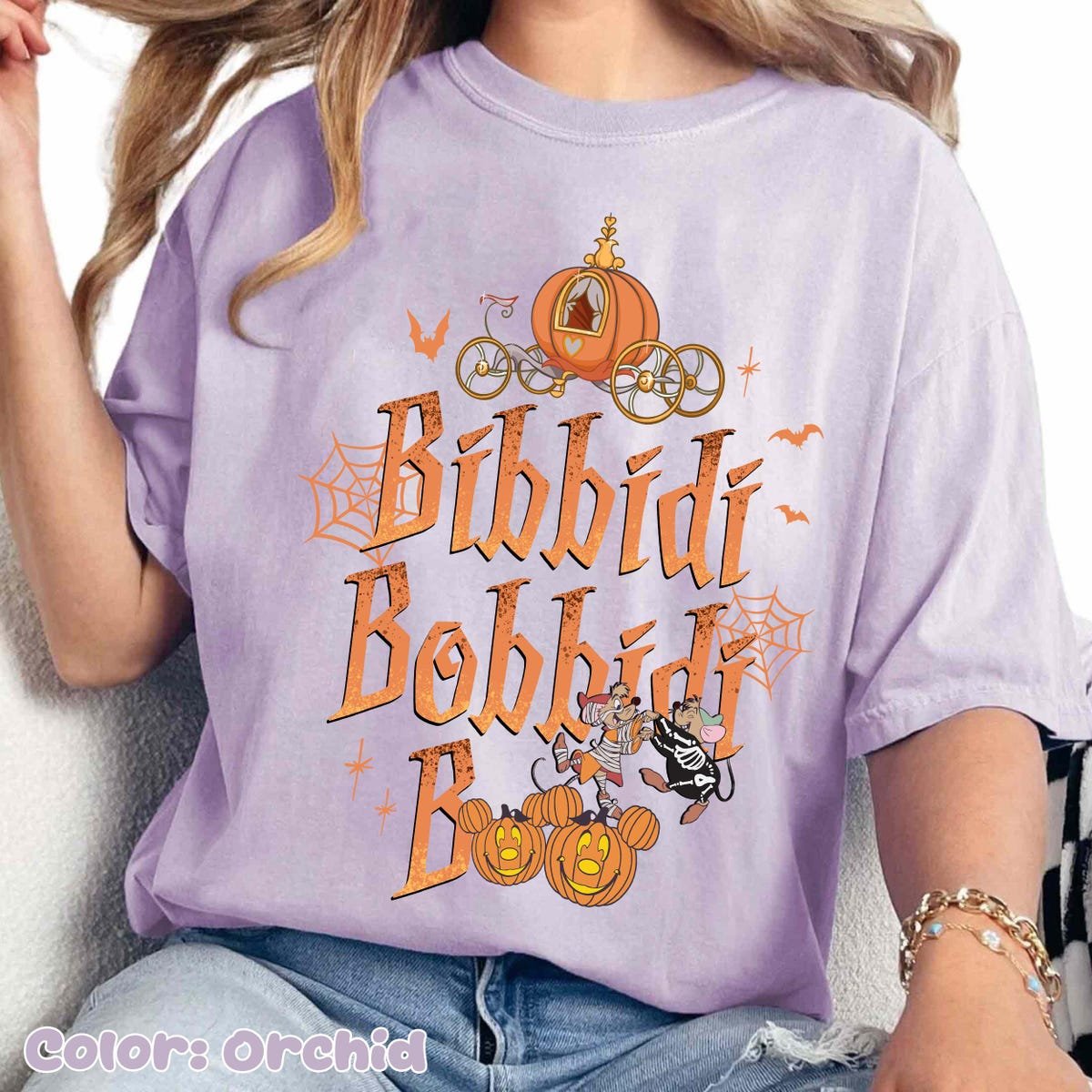 Vintage Disney Cinderella Halloween Shirt Bibbidi Bobbidi Boo Tee