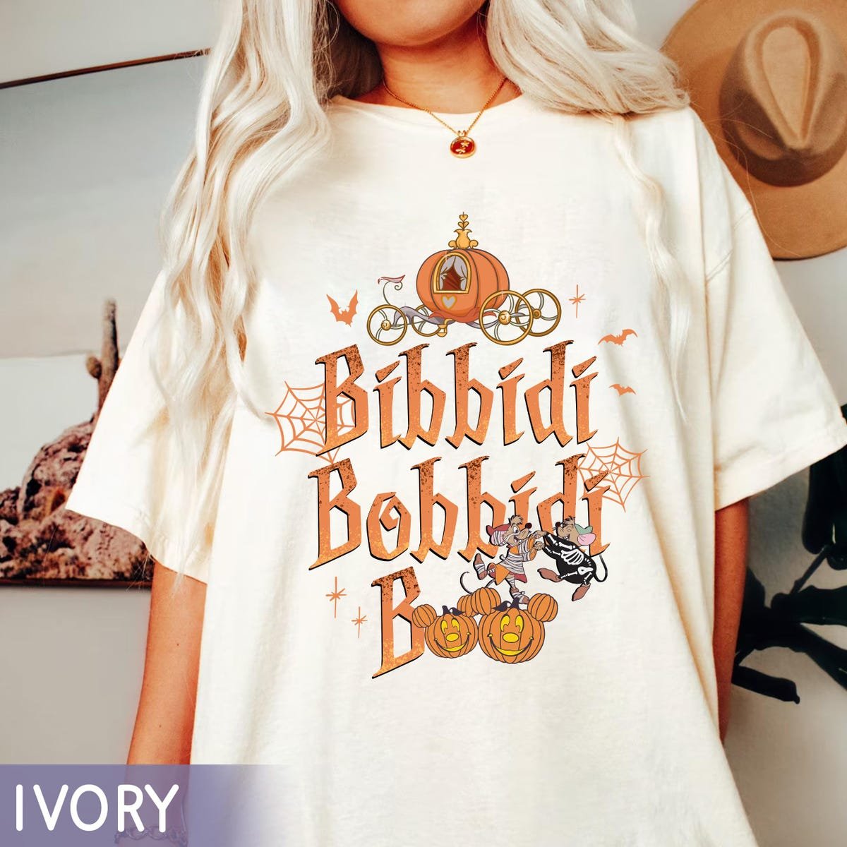 Vintage Disney Cinderella Halloween Shirt Bibbidi Bobbidi Boo Tee