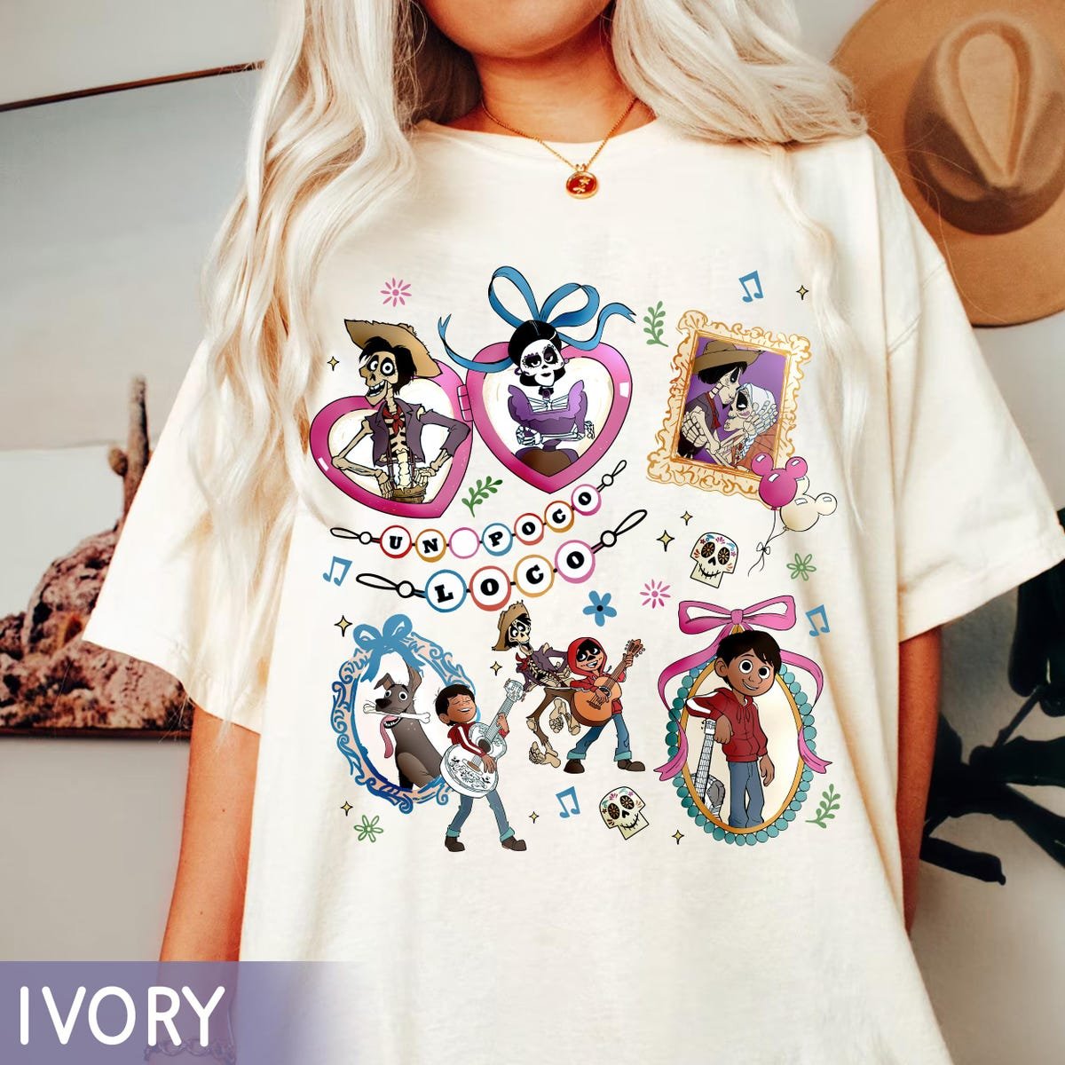 Vintage Disney Coco Bow Halloween Shirt Disneyland Family Trip 2025