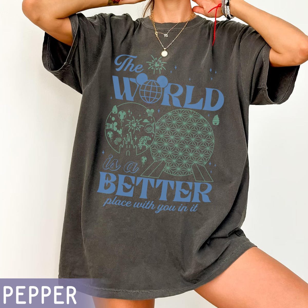 Vintage Disney Epcot Shirt Mental Health Positivity Tee 2025