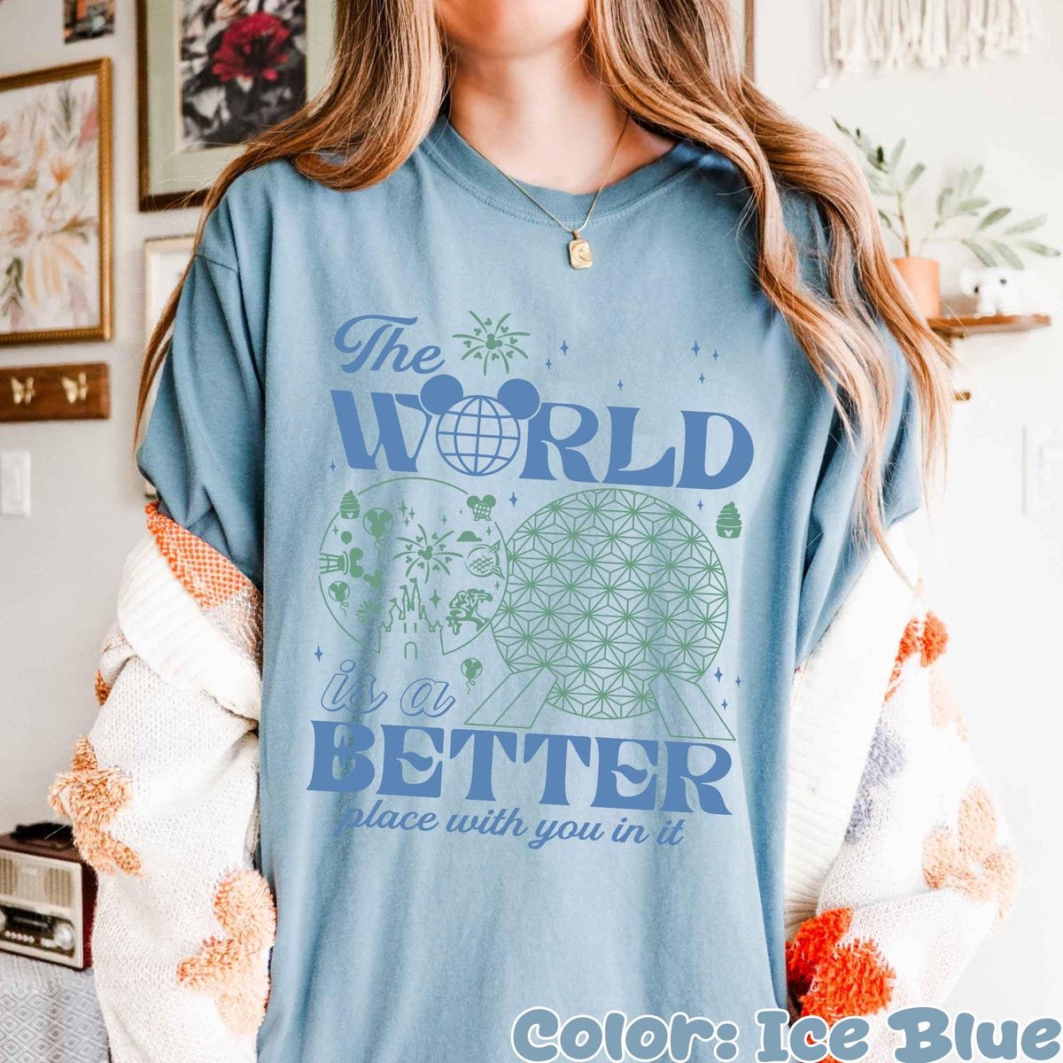 Vintage Disney Epcot Shirt Mental Health Positivity Tee 2025