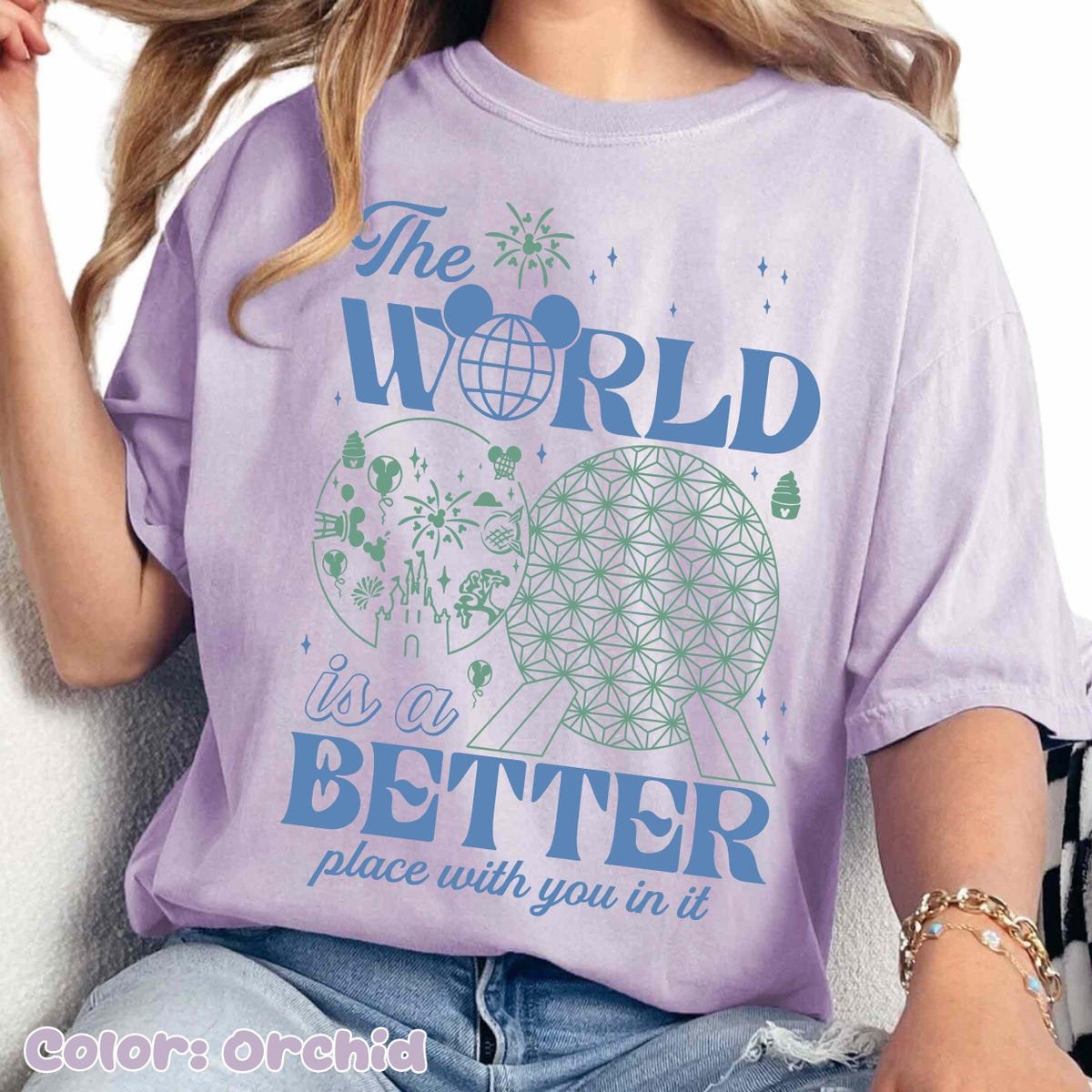 Vintage Disney Epcot Shirt Mental Health Positivity Tee 2025