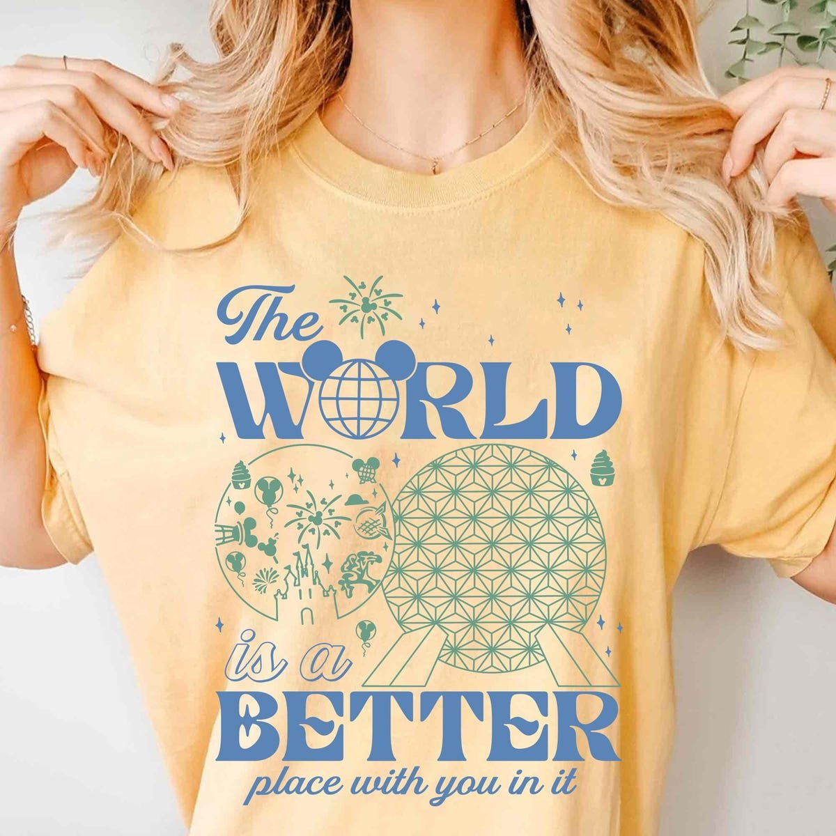 Vintage Disney Epcot Shirt Mental Health Positivity Tee 2025