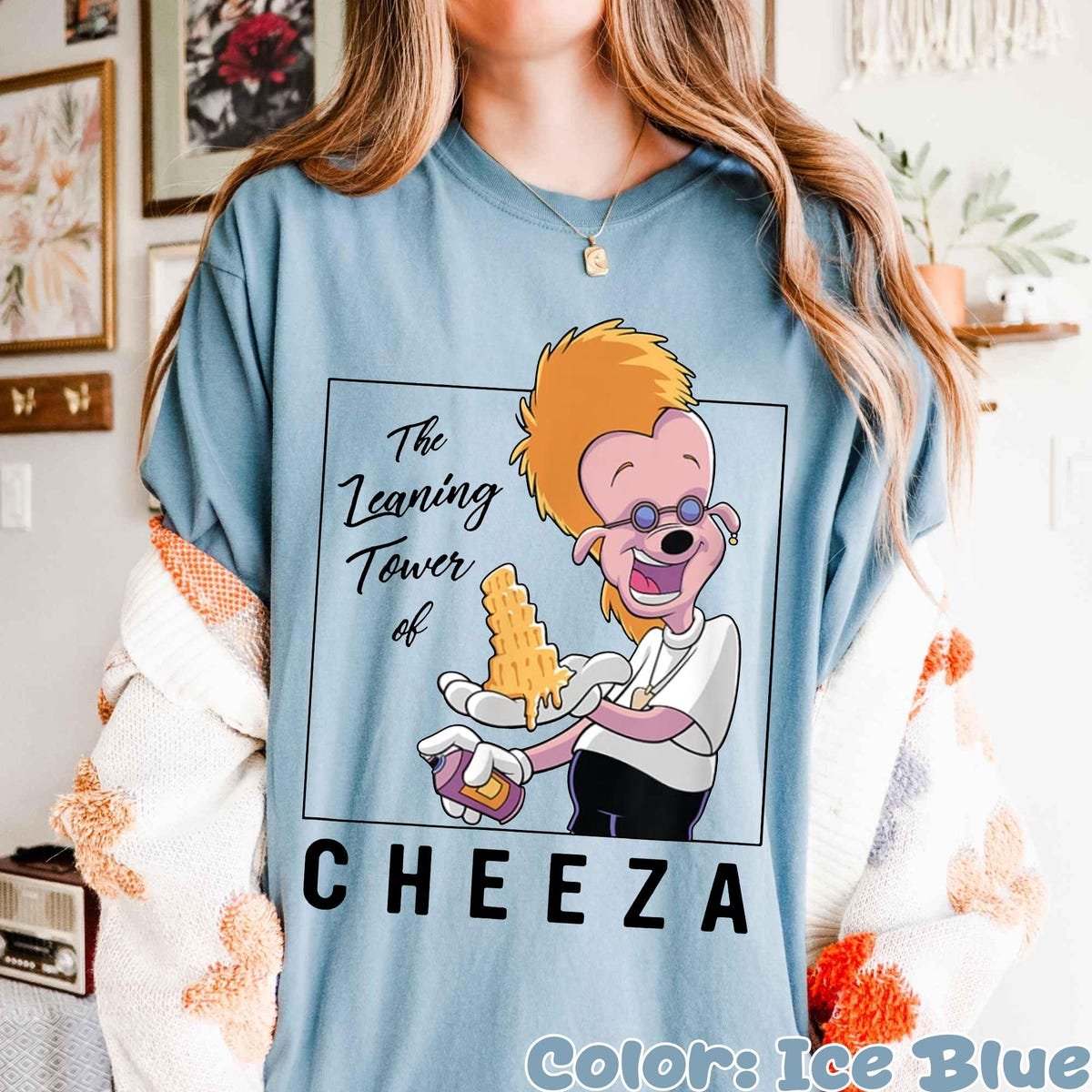 Vintage Disney Goofy Cheeza Shirt Leaning Tower Tee Disneyland Outfit 2025