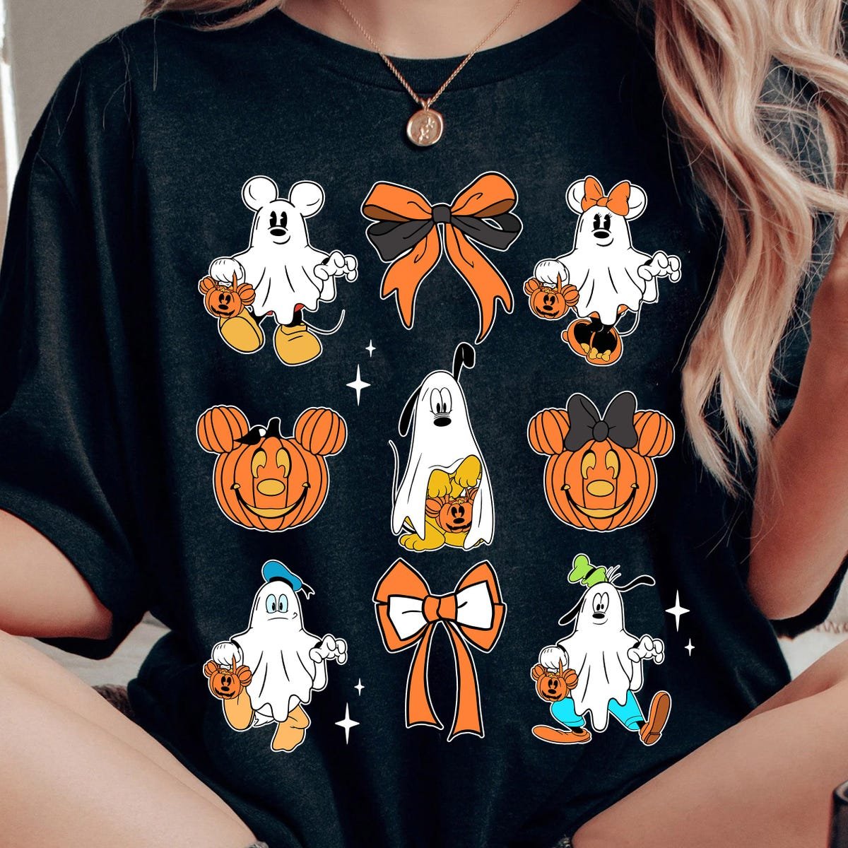 Vintage Disney Halloween Shirt Mickey Friends Pumpkin Tee 2025