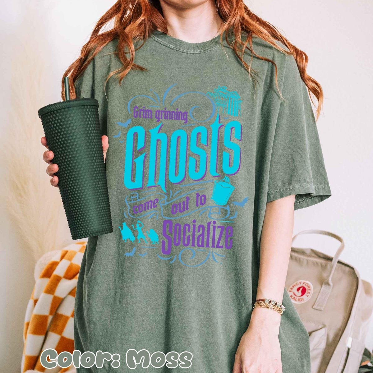 Vintage Disney Haunted Mansion Ghosts Shirt Disneyland Halloween Tee