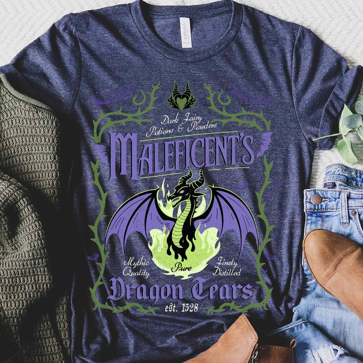 Vintage Disney Maleficent Shirt Sleeping Beauty Villains Tee