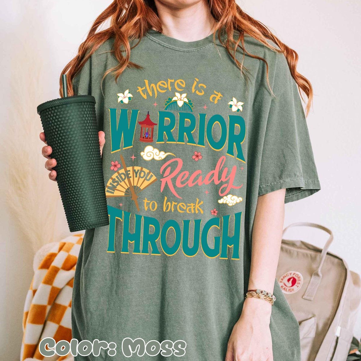 Vintage Disney Mulan Shirt Warrior Inside You Tee Disneyland Outfits