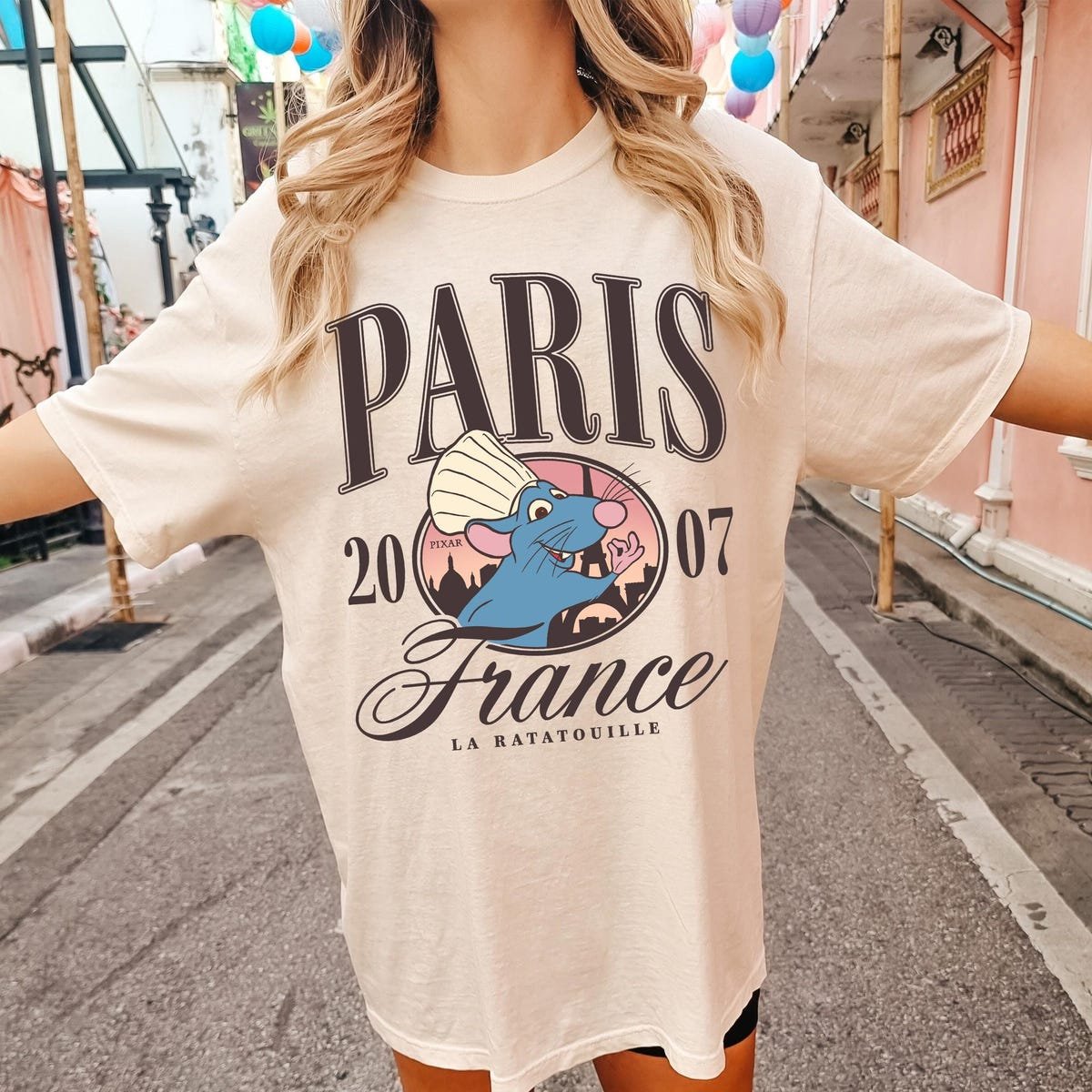 Vintage Disney Ratatouille Remy Shirt Paris Chef Tee Disneyland 2025