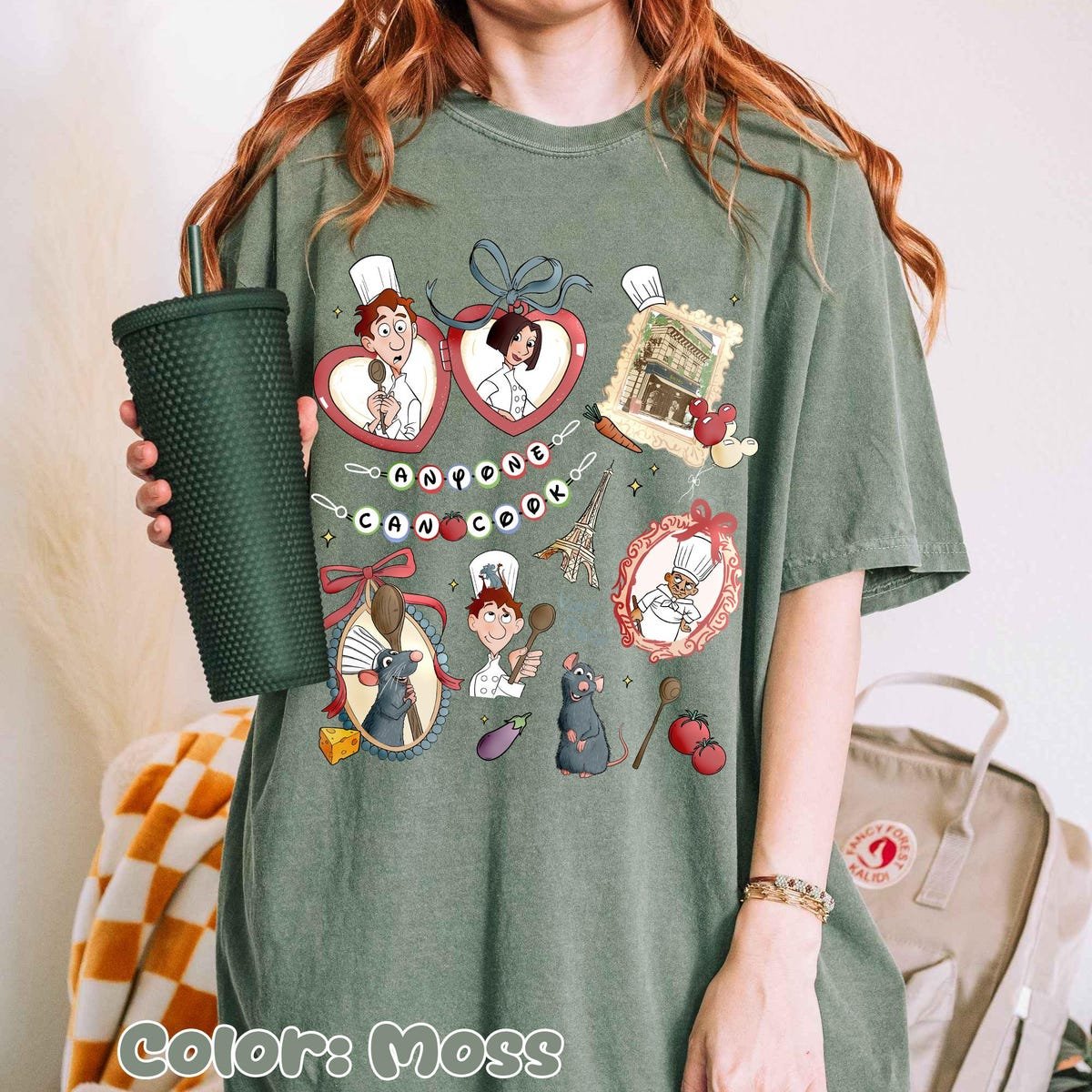 Vintage Disney Ratatouille Shirt Remy Linguini Chef Tee Disneyland 2025