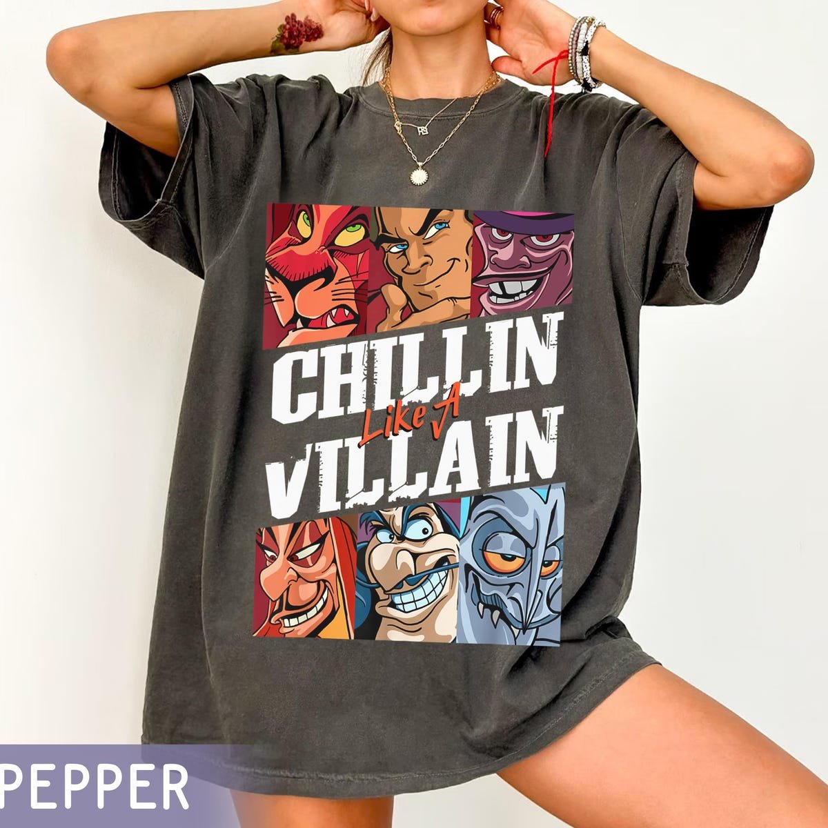 Vintage Disney Villains T-Shirt Comfort Colors Disneyland Trip