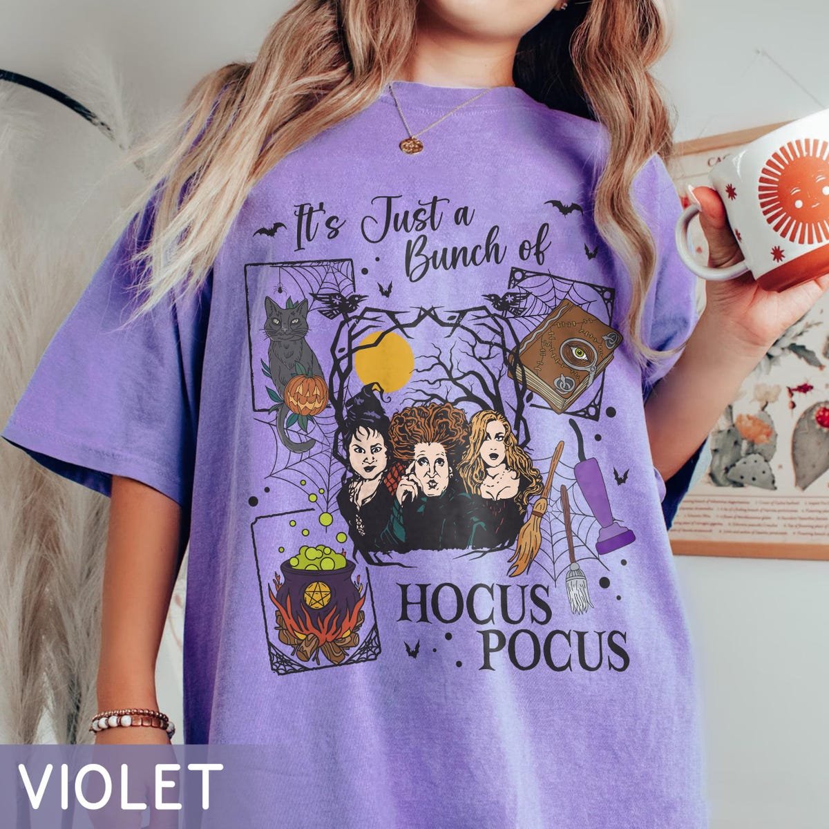 Vintage Hocus Pocus Shirt Sanderson Sisters Halloween Tee Disneyland 2025