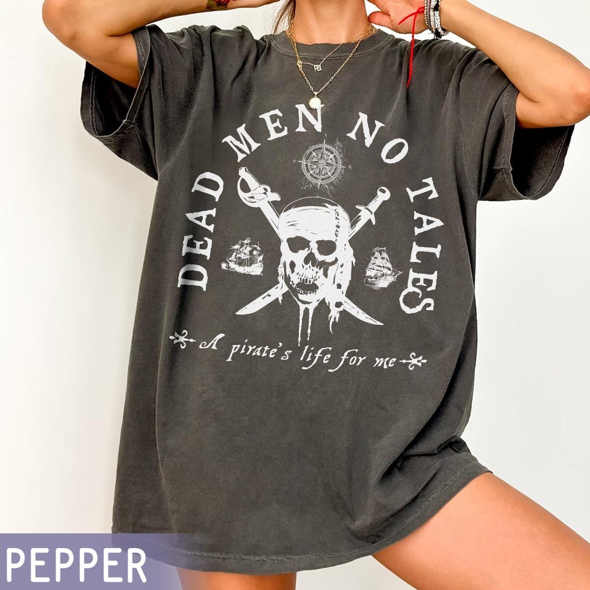 Vintage Pirates of the Caribbean Shirt Dead Men Tell No Tales Tee