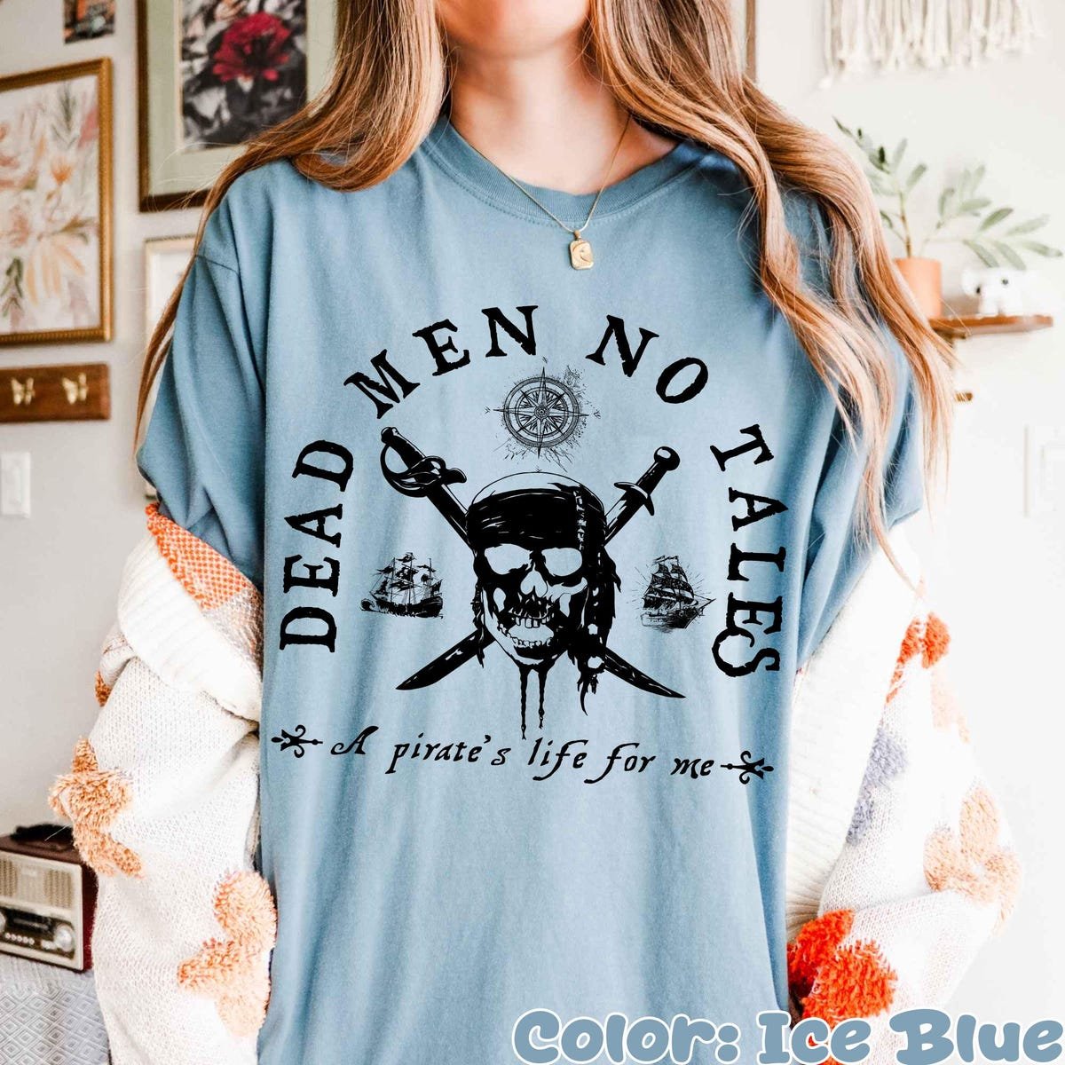 Vintage Pirates of the Caribbean Shirt Dead Men Tell No Tales Tee