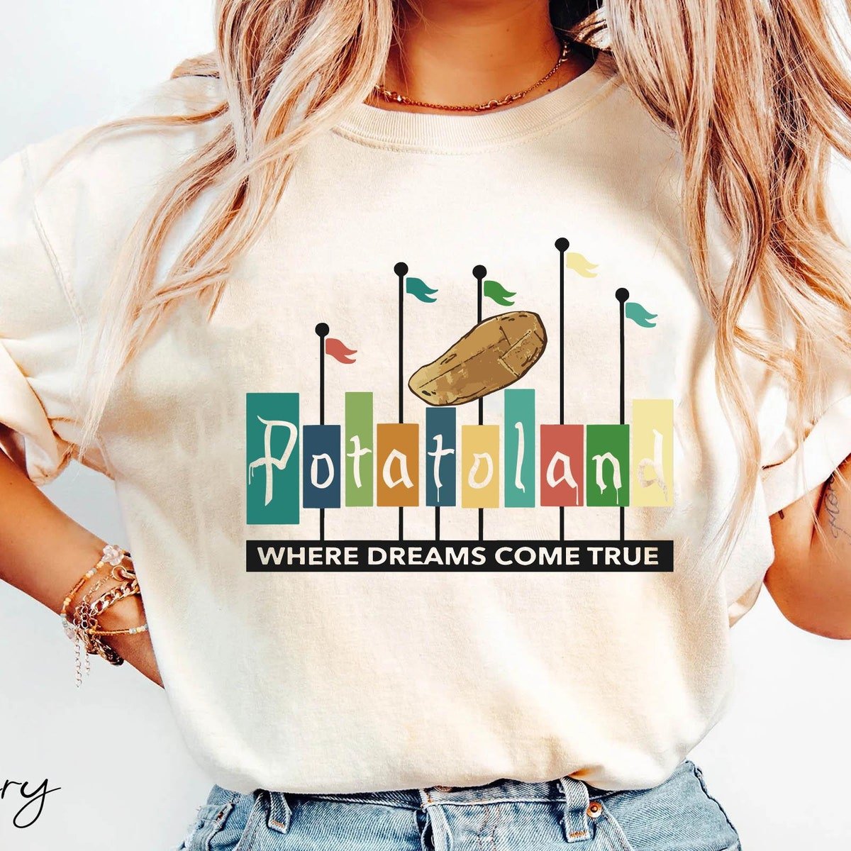 Vintage Potatoland Disney Shirt for Disneyland and Walt Disney World Trips