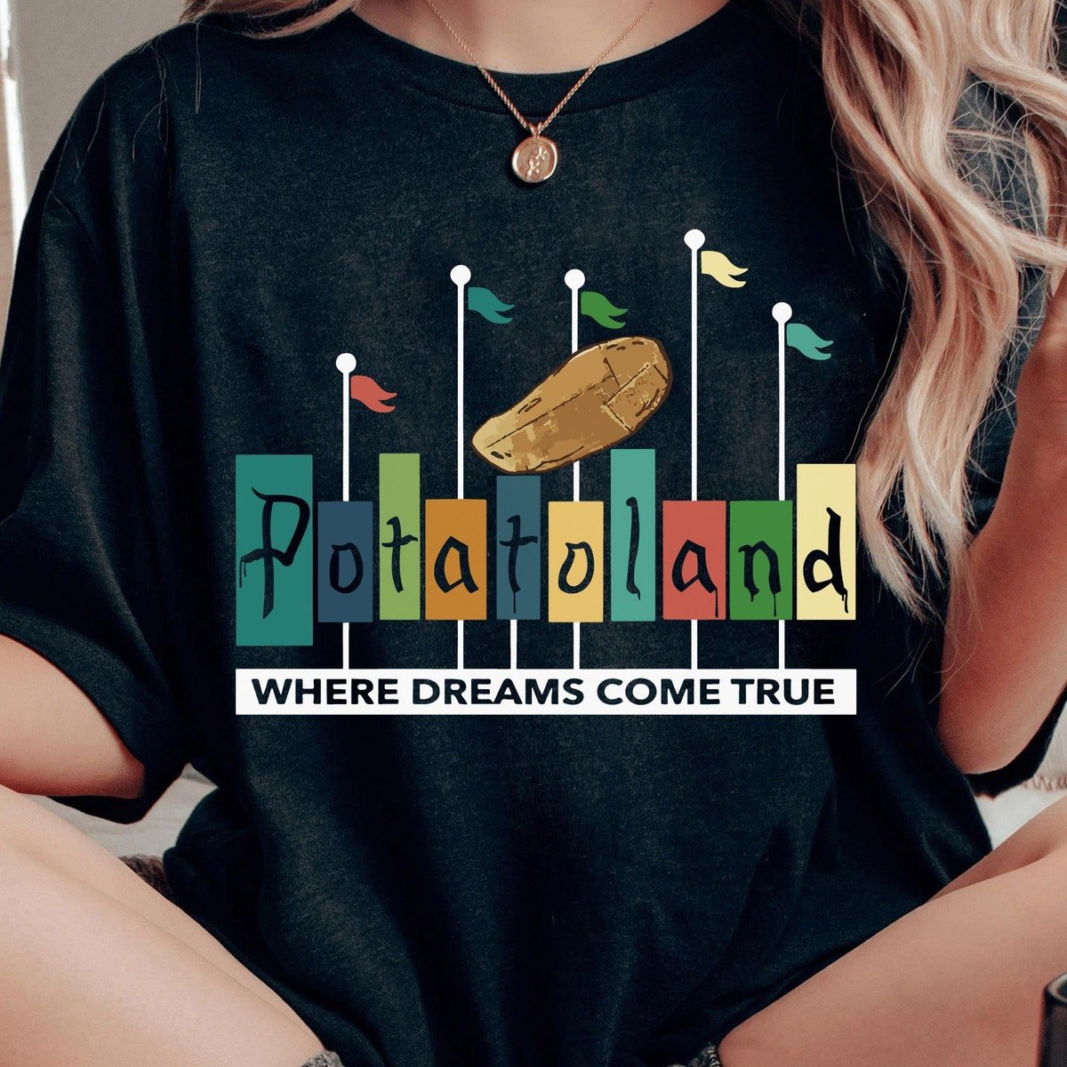 Vintage Potatoland Disney Shirt for Disneyland and Walt Disney World Trips