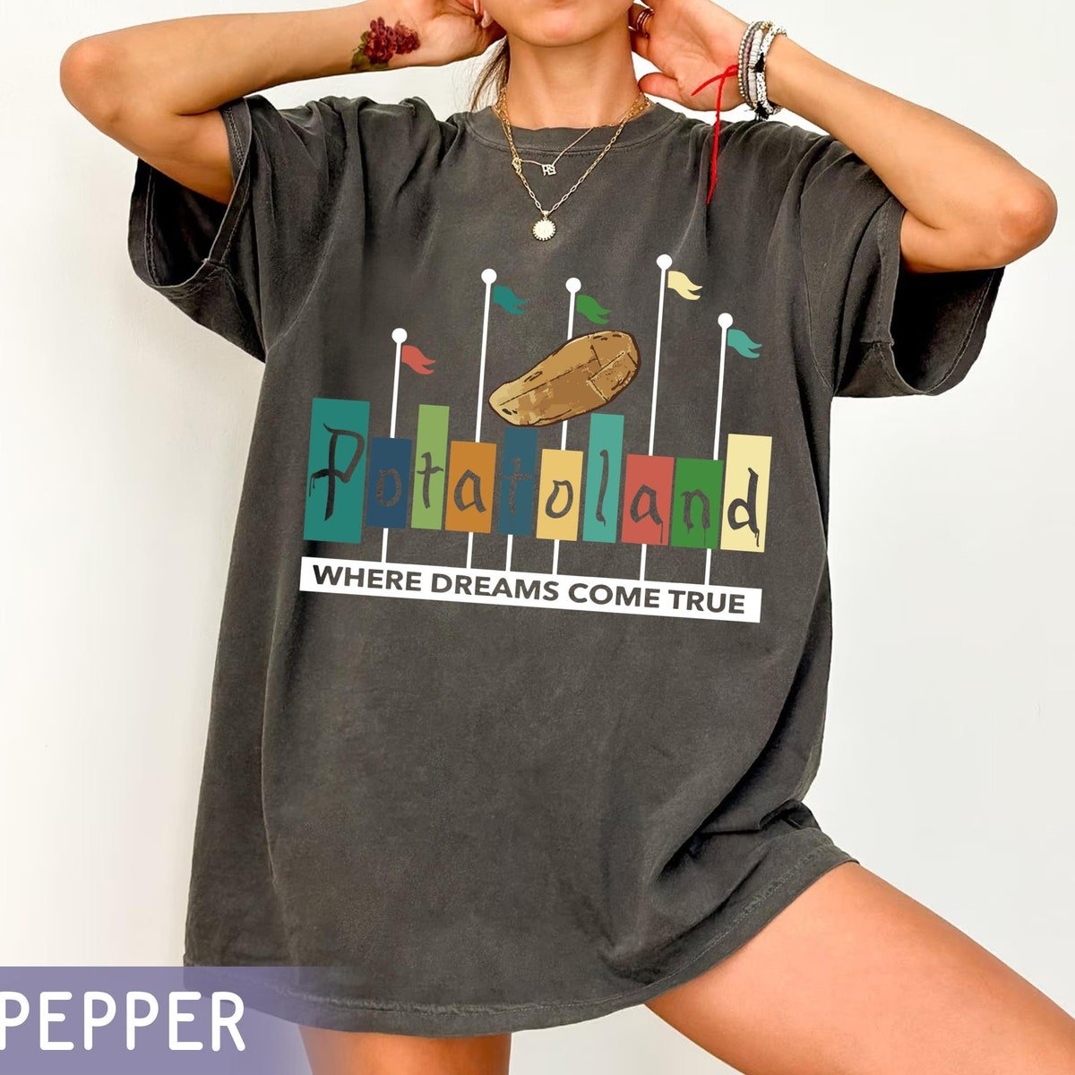 Vintage Potatoland Disney Shirt for Disneyland and Walt Disney World Trips