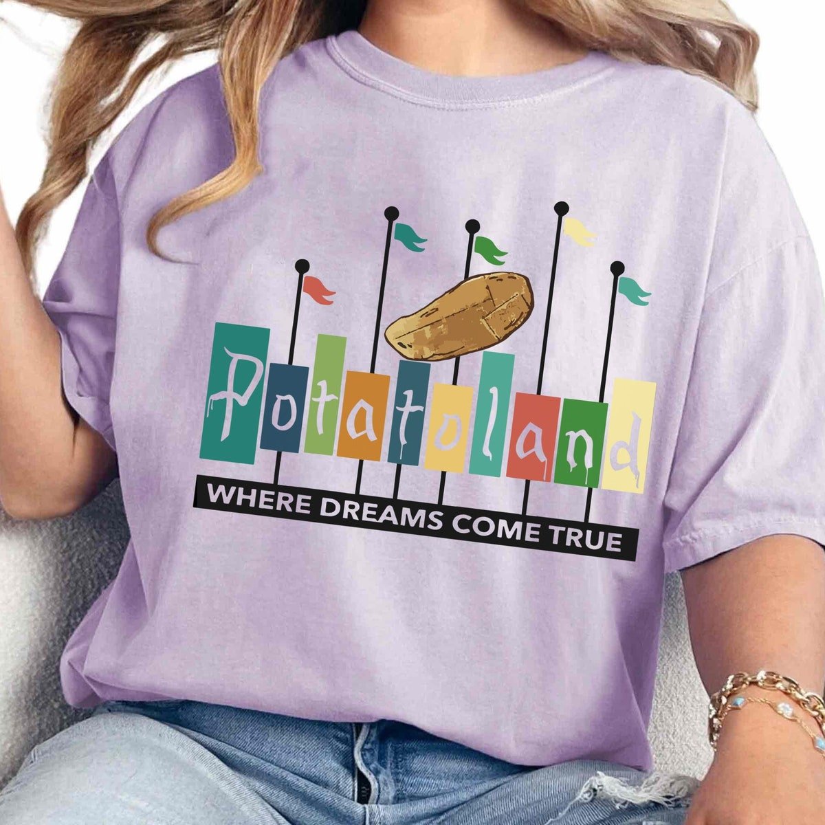 Vintage Potatoland Disney Shirt for Disneyland and Walt Disney World Trips