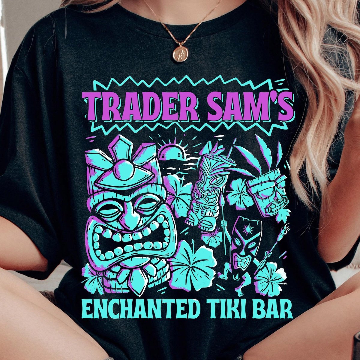 Vintage Tiki Bar Shirt Disney Tee Enchanted Tiki Room Disneyland