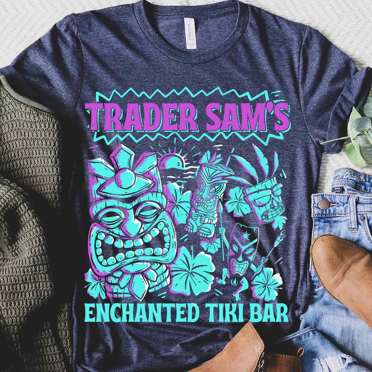 Vintage Tiki Bar Shirt Disney Tee Enchanted Tiki Room Disneyland