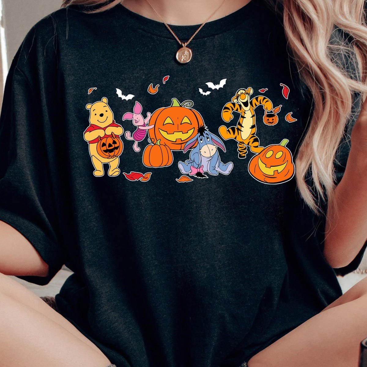 Winnie The Pooh Halloween Shirt Disney Tigger Piglet Eeyore Tee