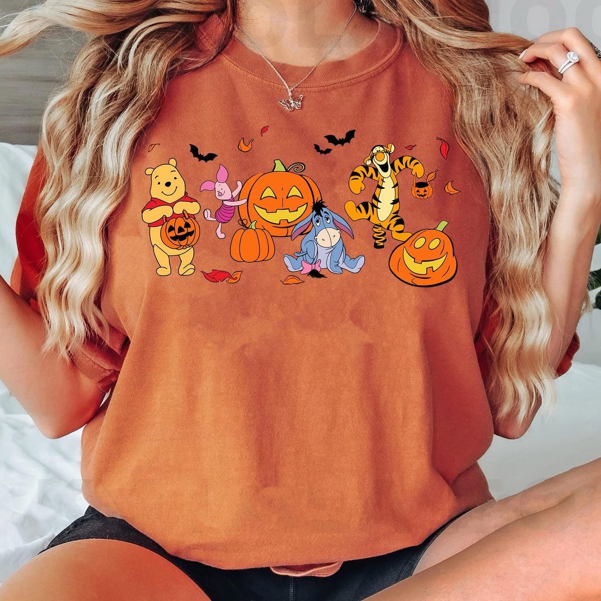 Winnie The Pooh Halloween Shirt Disney Tigger Piglet Eeyore Tee