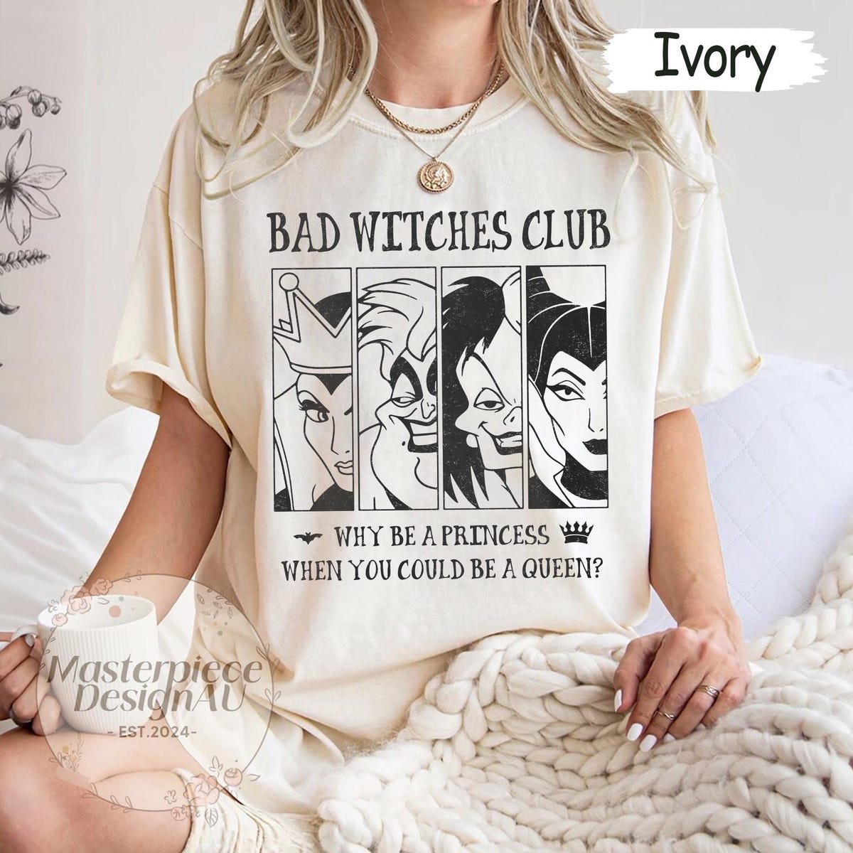 Bad Witches Club Halloween Shirt Disney Villains Tee