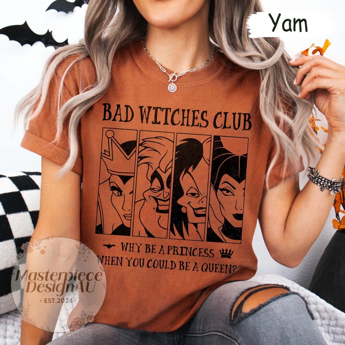 Bad Witches Club Halloween Shirt Disney Villains Tee