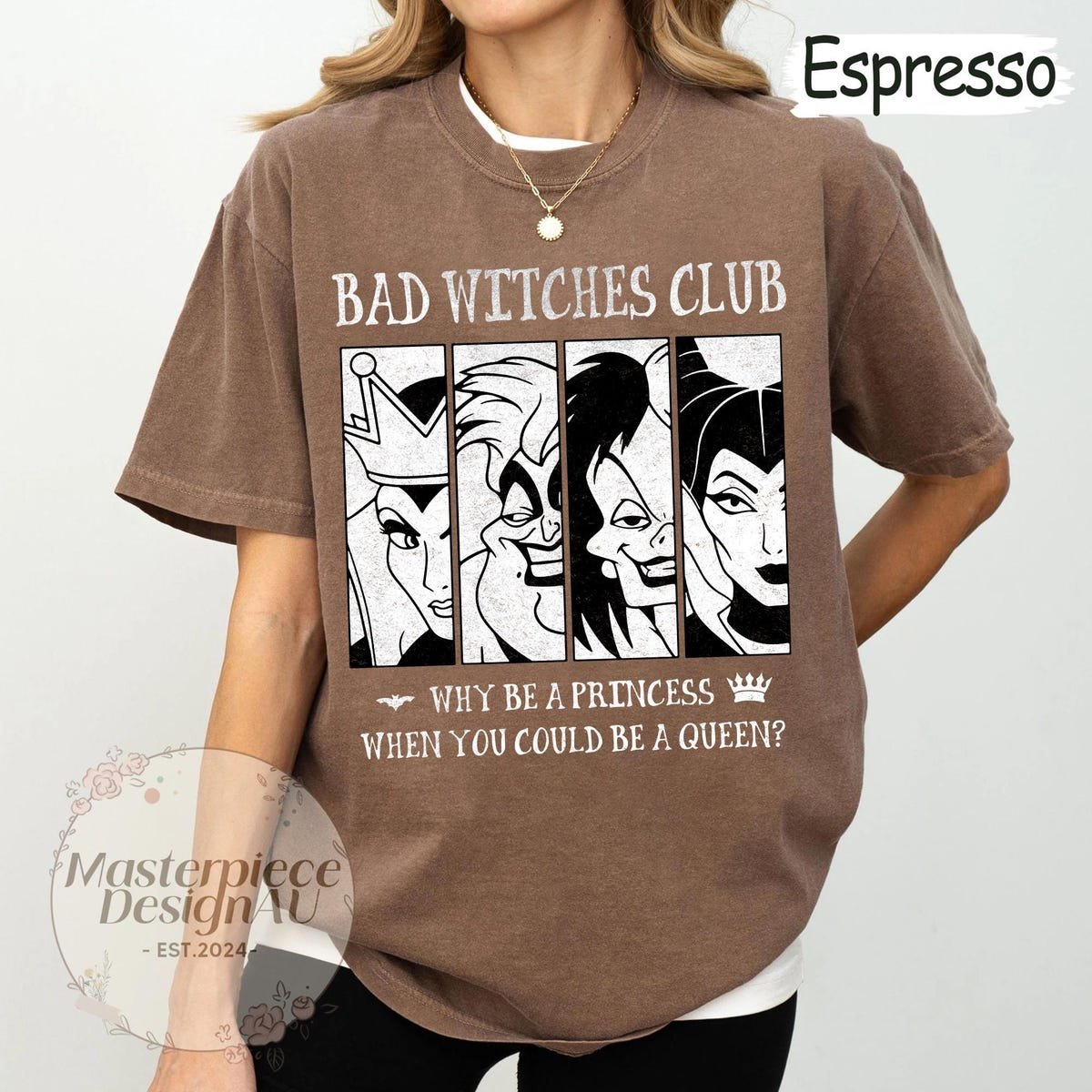 Bad Witches Club Halloween Shirt Disney Villains Tee