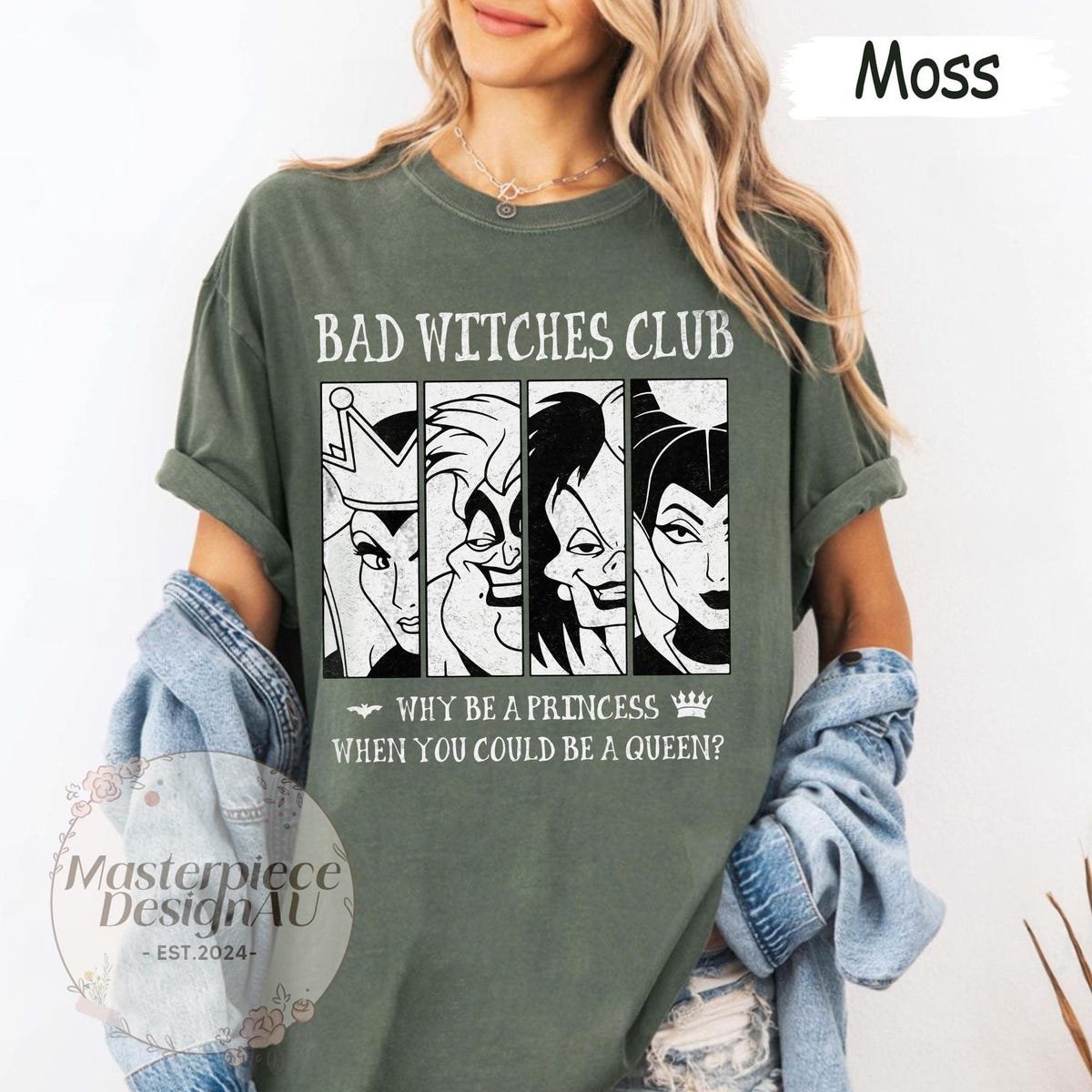 Bad Witches Club Halloween Shirt Disney Villains Tee