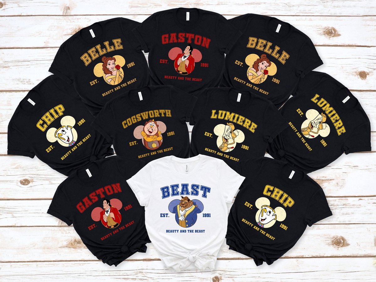 Beauty and the Beast 1991 Retro Sweatshirt Disney Princess Crewneck